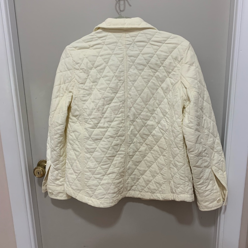 Talbots Cream Quilted Jacket - Picture 2 of 4